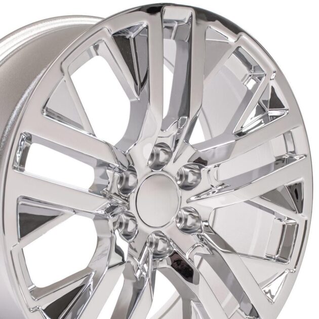 22" Replica Wheel CV38 Fits GMC Sierra Rim 22x9 Chrome Wheel