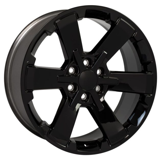 22" Replica Wheel fits Chevy Silverado Rally - CV41B Black 22x9