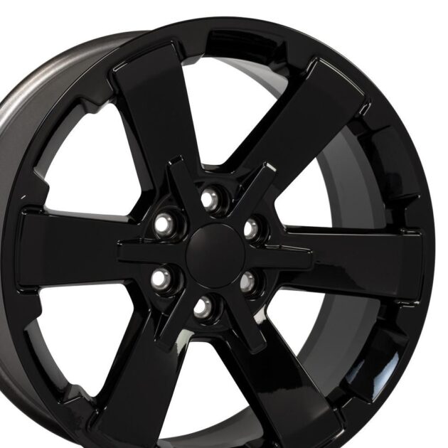 22" Replica Wheel fits Chevy Silverado Rally - CV41B Black 22x9