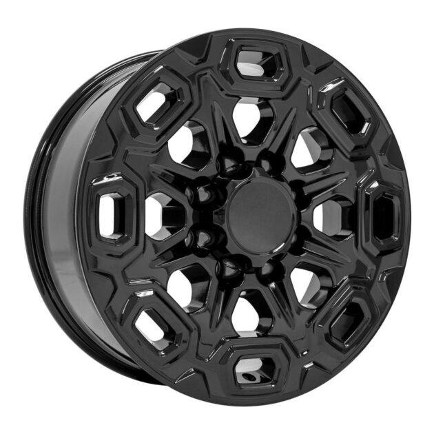 20" Replica Wheel CV64A Fits Chevrolet Silverado 2500/3500 20x8.5 Black Wheel