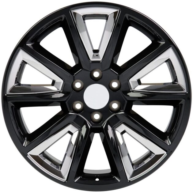 20" Replica Wheel CV73 Fits Chevrolet Tahoe Rim 20x8.5 Black Wheel