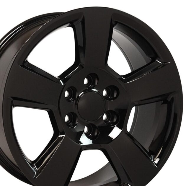 20" Replica Wheel CV76 Fits Chevrolet Tahoe Rim 20x9 Black Wheel