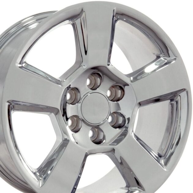 20" Replica Wheel CV76 Fits Chevrolet Tahoe Rim 20x9 Chrome Wheel