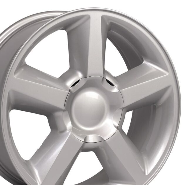 20" Replica Wheel CV83 Fits Chevrolet Tahoe Rim 20x8.5 Silver Wheel