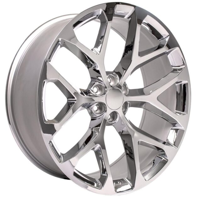 26" Replica Wheel CV98B Fits Chevy Silverado 26x10 Chrome Wheel