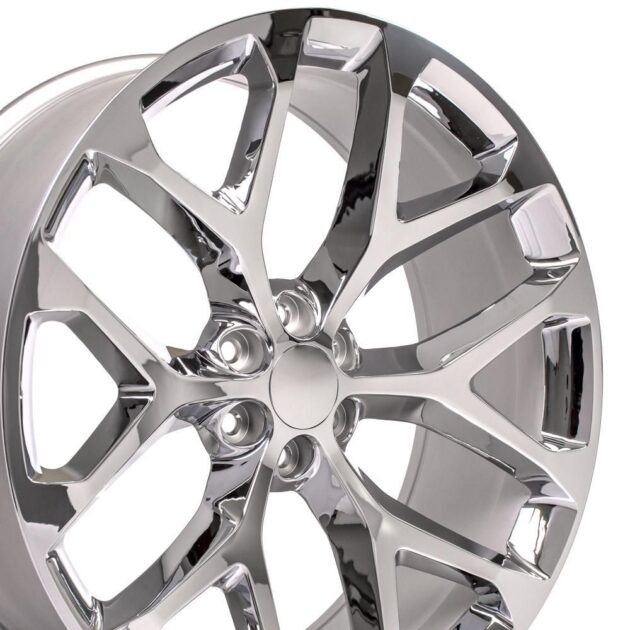 26" Replica Wheel CV98B Fits Chevy Silverado 26x10 Chrome Wheel