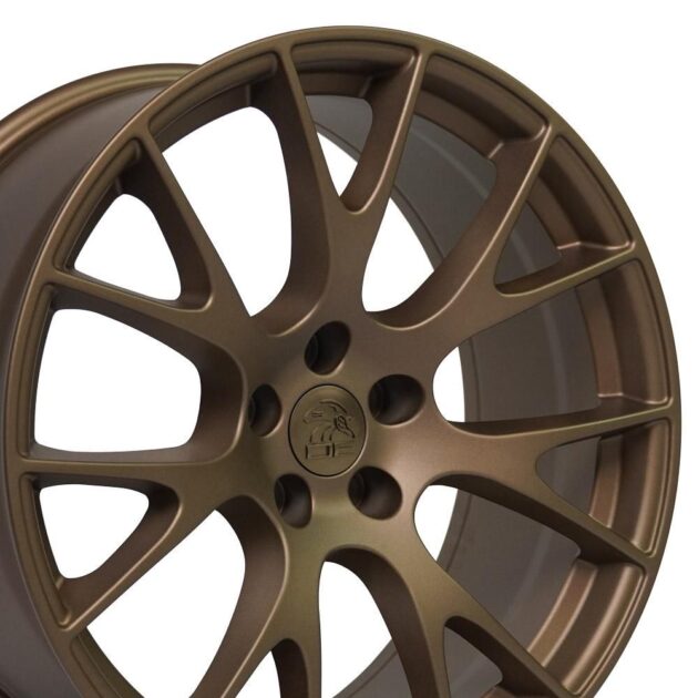 20" Replica Wheel DG15 Fits Dodge Hellcat Rim 20x9 Bronze Wheel