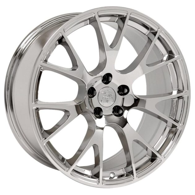 22" Replica Wheel DG69 Fits Dodge RAM Hellcat Rim 22x10 Chrome Wheel