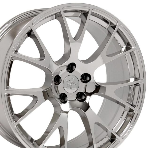 22" Replica Wheel DG69 Fits Dodge RAM Hellcat Rim 22x10 Chrome Wheel