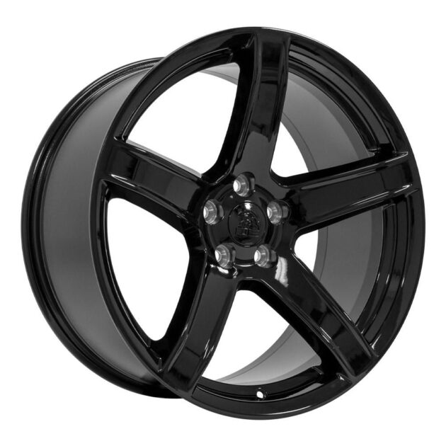 20" Replica Wheel DG22 Fits Dodge Challenger 20x9.5 Gloss Black Wheel