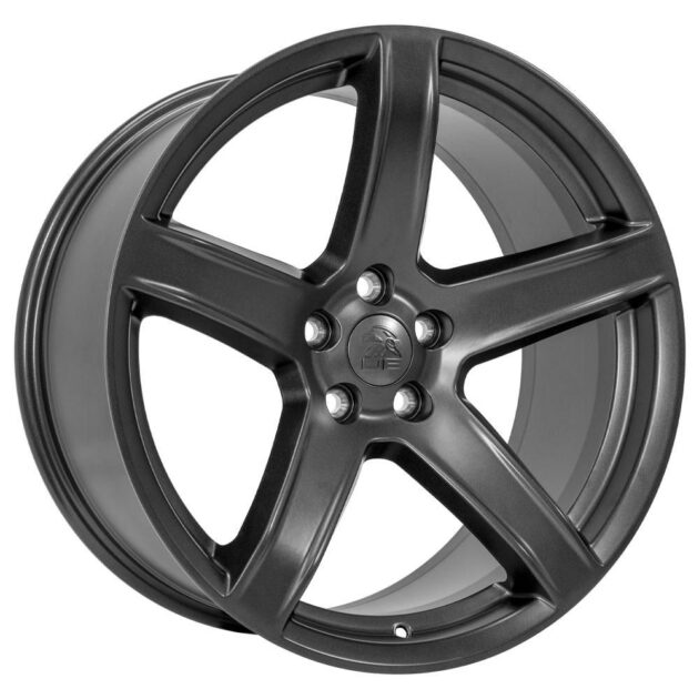 20" Replica Wheel DG22 Fits Dodge Challenger 20x9.5 Satin Gunmetal Wheel