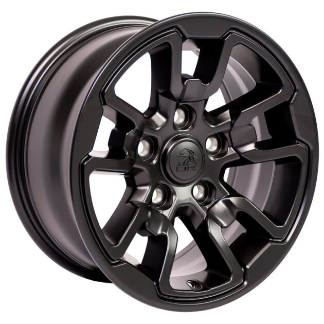 17" Replica Wheel DG55 Fits Dodge RAM Rebel Rim 17x8 Black Wheel