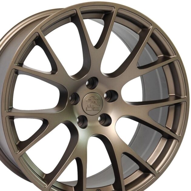 22" Replica Wheel DG69 Fits Dodge RAM Hellcat Rim 22x10 Bronze Wheel