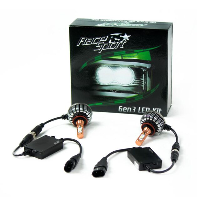 H3-LED-G3-KIT - H3 GEN3LED Headlight Kit w/ Copper Core & Pancake Fan Design