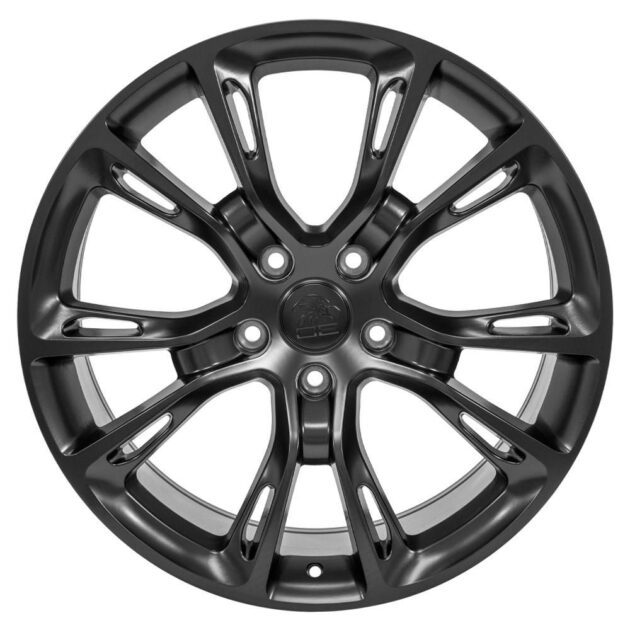 20" Replica Wheel JP16 Fits Jeep Grand Cherokee Rim 20x8.5 Black Wheel