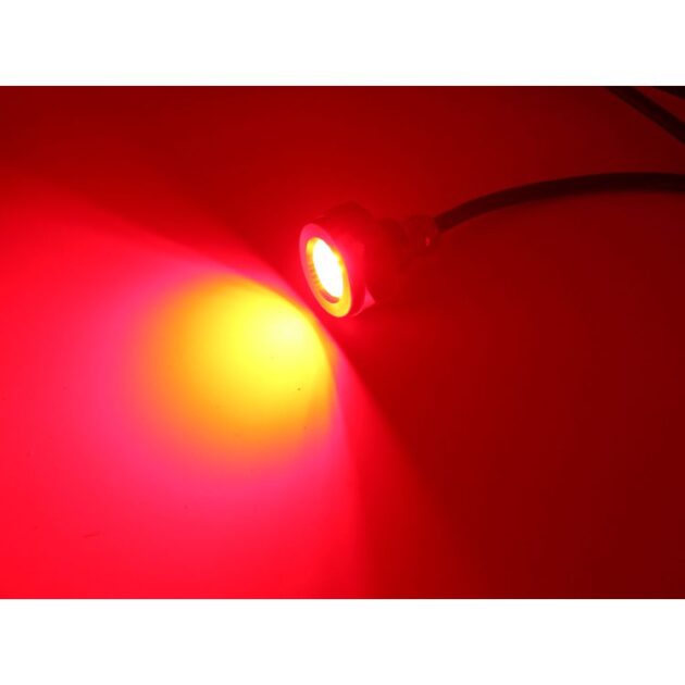 HydroBLAST 27-Watt Ultra SLIM RED LED Drain Plug 572 Lumens - 316 Marine Grade Stainless Steel