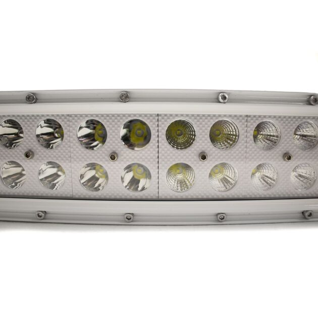 New - 42.5inch Marine Grade Wrap Around White Shell Dual Row Light Bar with 240-Watt 80 x 3W High Intensity  LEDs