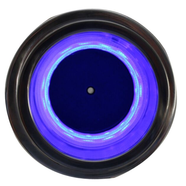 Marine 12-Volt Universal Stainless Steel 304 Blue LED Glass Bottle and Cup Holder 3.5in Diameter