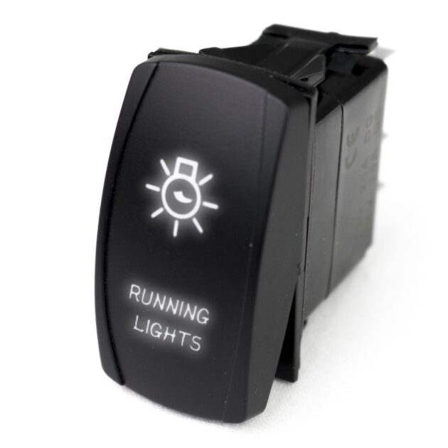 Marine Sport LED Rocker Switch w/ White LED Radiance (Running Lights)