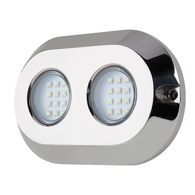 HydroBLAST 2-POD Underwater 120W LED Lighting System - Marine 316 Stainless Steel (Blue)