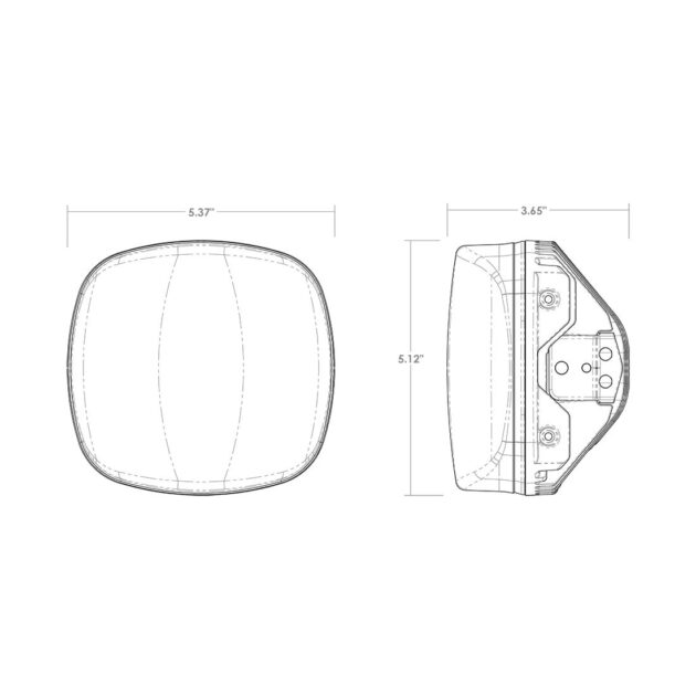 RIGID Light Cover for Adapt XE, Clear,Single