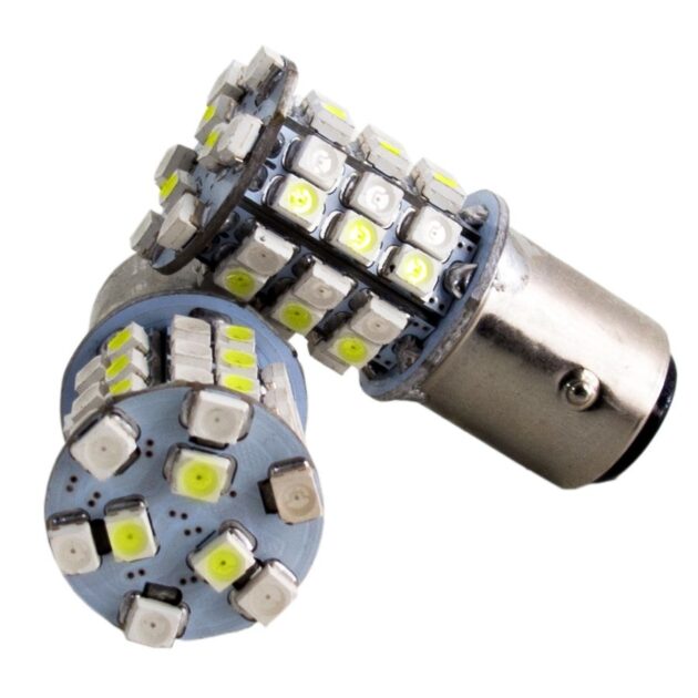 1157 White/Yellow LED Dual-Color Switchback Auto Bulbs (Pair)