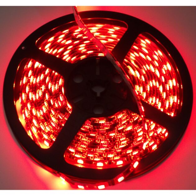16ft (5M) 5050 LED Strip (Red) - Tape Strip Reel Custom Lighting System