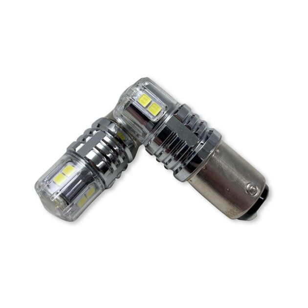 1157 LED Replacement Bulbs with New 3030 diode technology and corrosion proof cover - WHITE LED