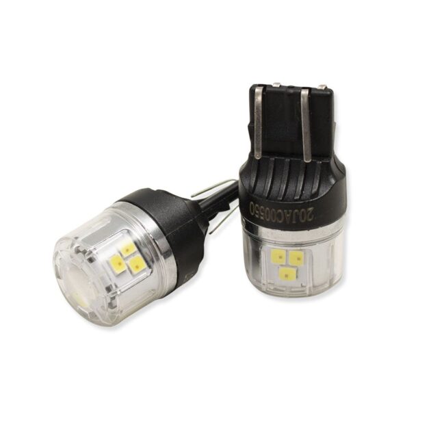 3157 LED Replacement Bulbs with New 3030 diode technology and corrosion proof cover - AMBER LED PNP Series