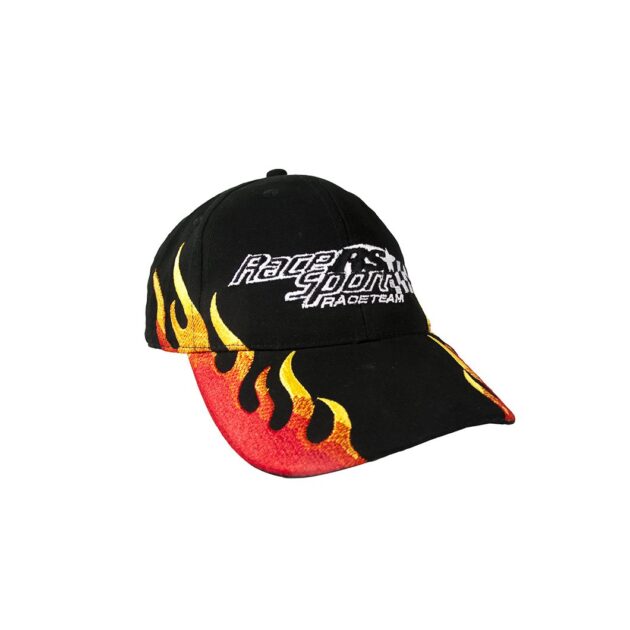 RS557HAT - Race Sport Lighting Snapback Hat w/ Flame Pattern