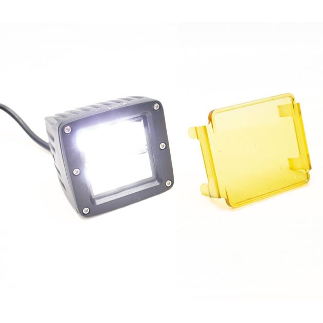 Street Series 3x4in 24W 6-LED Cube Spot Light w/ Optional Amber Cover