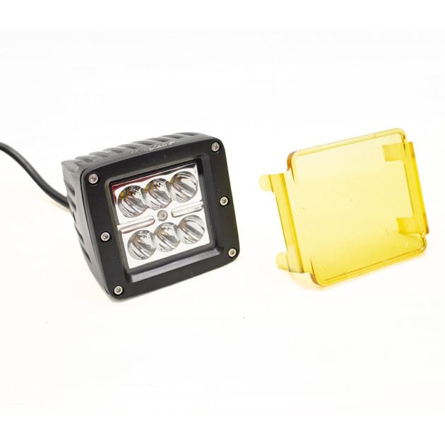 Street Series 3x4in 24W 6-LED Cube Spot Light w/ Optional Amber Cover