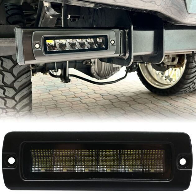 7in 30-Watt RoadRunner SAE Compliant IP67 Flush Mount 3,000lm Aux Flood Light with MELT Temp Control System and frameless construction