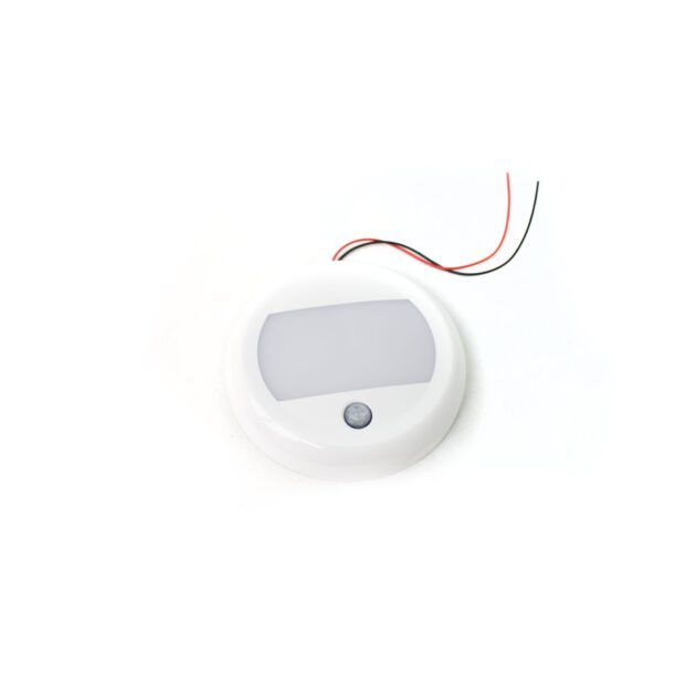 Infrared Sensor 24-Watt Round LED Interior SMART TOUCH Light - 10-30V Range, IP67, Flush Mount and bracket