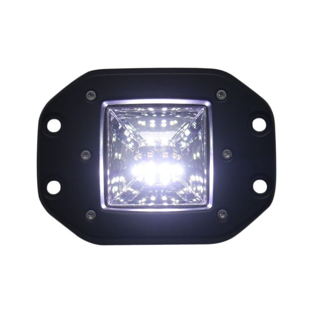 Race Sport? Lighting 2-Function LED Flush Mount style Forward light - White/Amber - White Hi-Power Fog / Amber Turn Signal