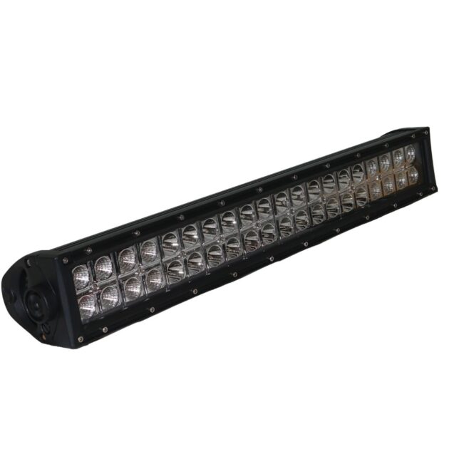 07-17 4WD Jeep JK Wrangler Grille (1) 120w Dual Row in BLACKED OUT? Series LED LIGHT BAR with mounting bracket and Wire Harness