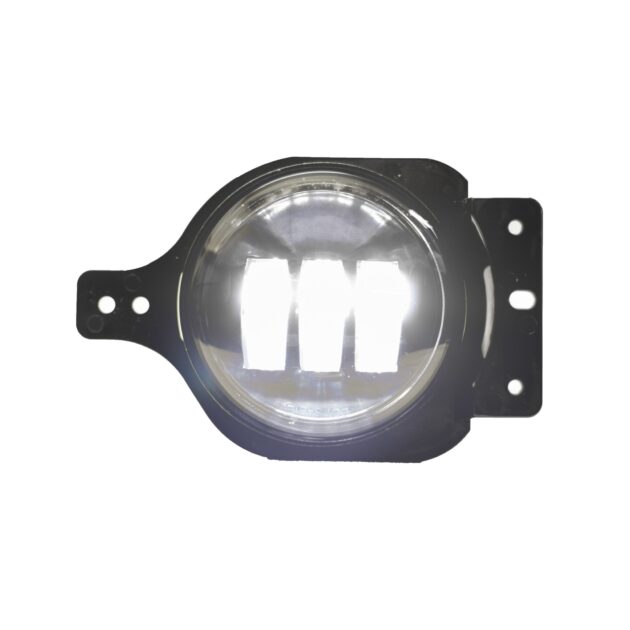 2018+ JEEP Wrangler JL Blacked Out Series LED Fog Light Kit with Custom Fit Brackets  - Sold in Pairs