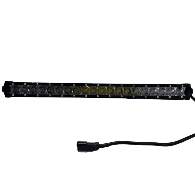 07-17 Jeep Wrangler JK Pillar Complete Kit with 100 Watt  LED Light Bar + L18 Hood Bracket Set