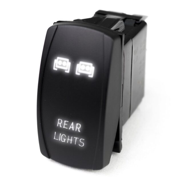 LED Rocker Switch w/ White LED Radiance (Rear Lights)