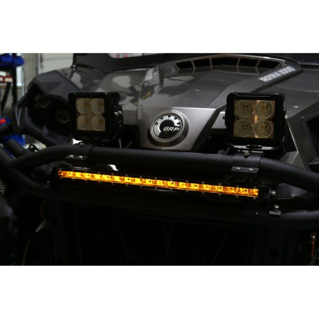 38in 5w LoPro Ultra Slim LED Light Bar with Amber Marker and Running Light Function 180w - Includes Rocker Switch Harness