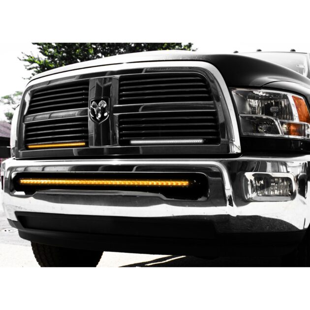 52in 5w LoPro Ultra Slim LED Light Bar with Amber Marker and Running Light Function  288w - Includes Rocker Switch Harness