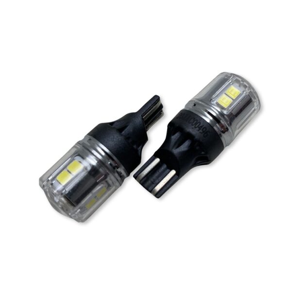 T15 OEM size LED Replacement Bulbs with New 3030 diode technology and corrosion proof cover - WHITE LED PNP Series