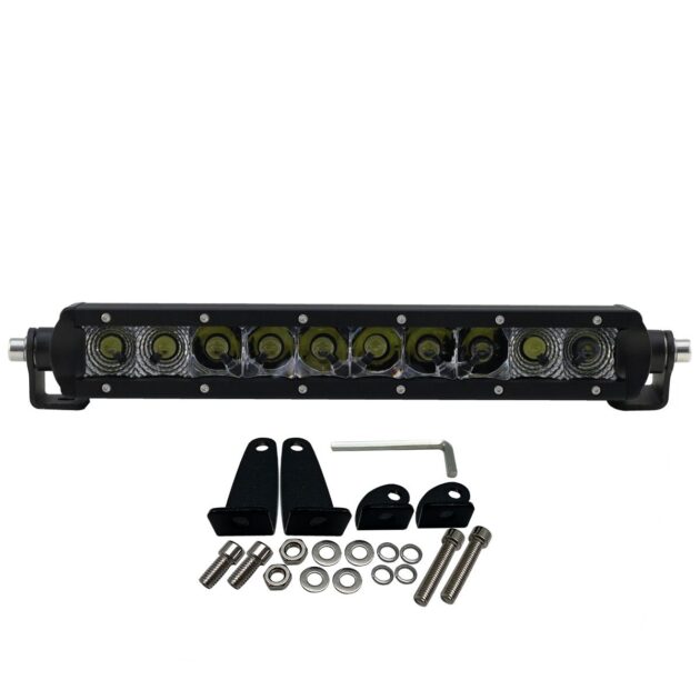 11.5 in  ECO-SLIM Series LED Light Bar - Single Row  50 Watts  Diode Combo Beam