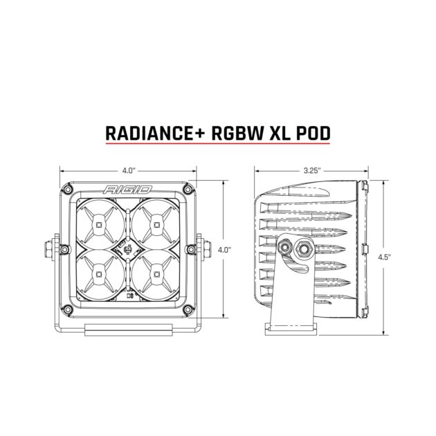 Radiance+ Pod XL RGBW,  Pair