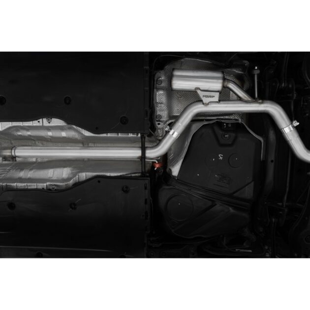 MBRP Exhaust 3in. Cat Back; 2.5in Dual Split Rear; T304; CF Tip