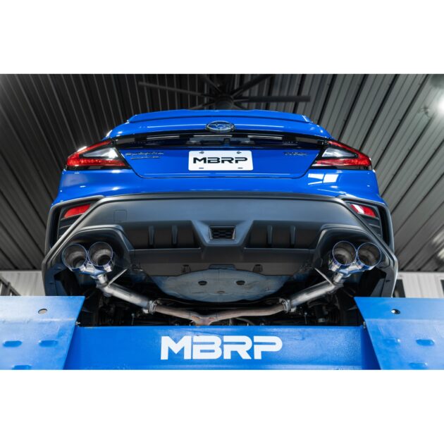 MBRP Exhaust 2.5in. Axle-Back; Dual Split Rear; T304; Quad CF Tip