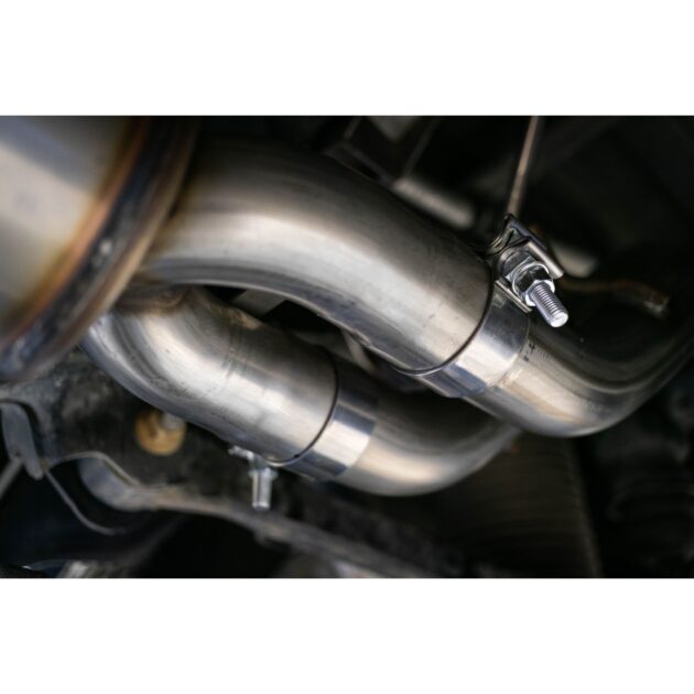 MBRP Exhaust 3in. Cat Back, 2.5in Dual Split Rear Exit; AL