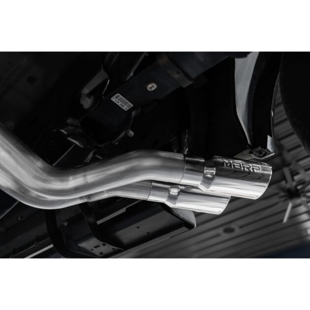 MBRP Exhaust 3in. Cat Back; Pre-Axle Dual Outlet; Black Coated; Street Version