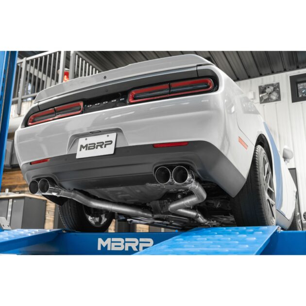 MBRP Exhaust 3in. Cat Back; Dual Rear; Quad Tips