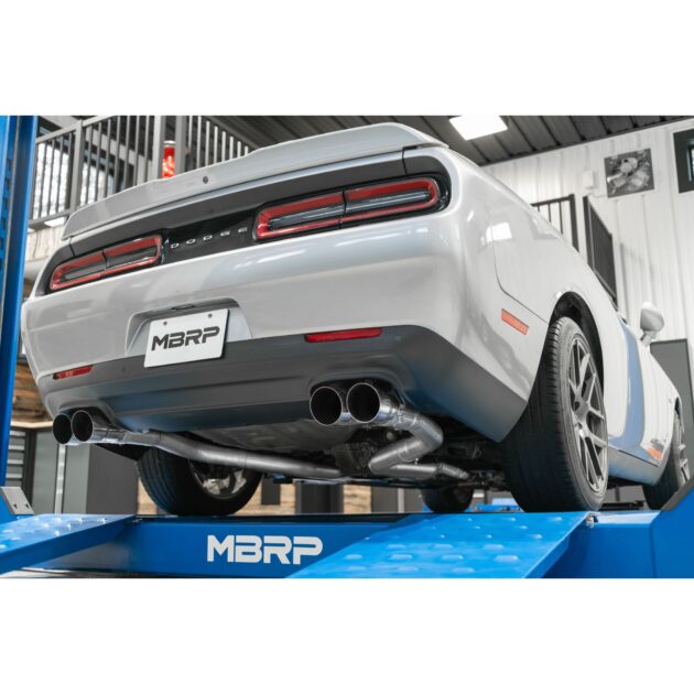 MBRP Exhaust 3in. Cat Back; Dual Rear; Quad Tips